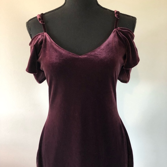 Women’s Vintage le Chateau Purple Cut Out Body con Mini Dress size S - Picture 2 of 13